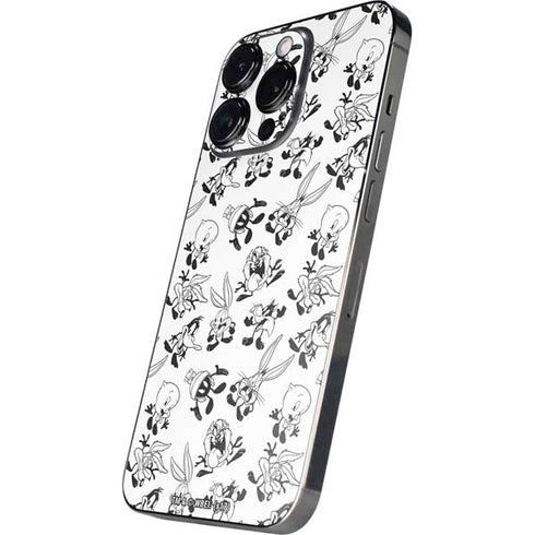 Looney Tunes Big Head Pattern iPhone 16 Pro Skin